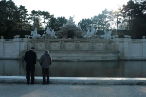 elisabeth and simon by schonbrunn fountain w original  